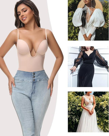 Backless Shapewear Strapless Deep U Shapewear